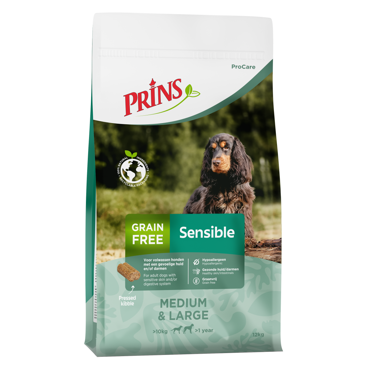 Verpakking Prins ProCare Grainfree Sensible hondenvoer, 12 kg