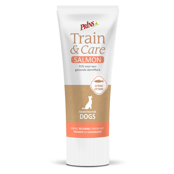 Verpakking Prins Train & Care Salmon hondensnack, 75 g