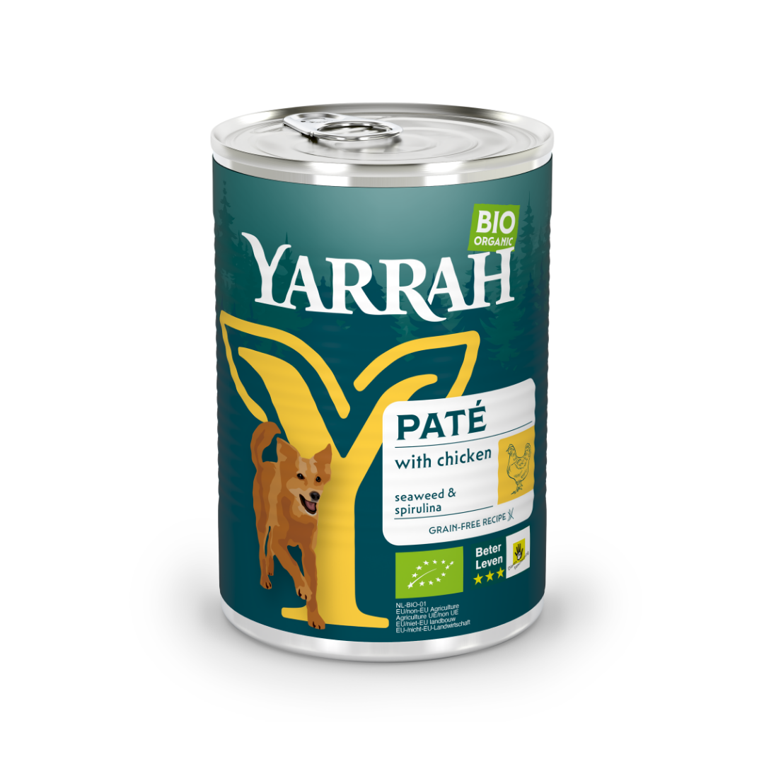 Yarrah Bio paté kip – 400 g verpakking
