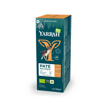 Yarrah Bio graanvrije paté multipack – 6 × 150 g verpakking