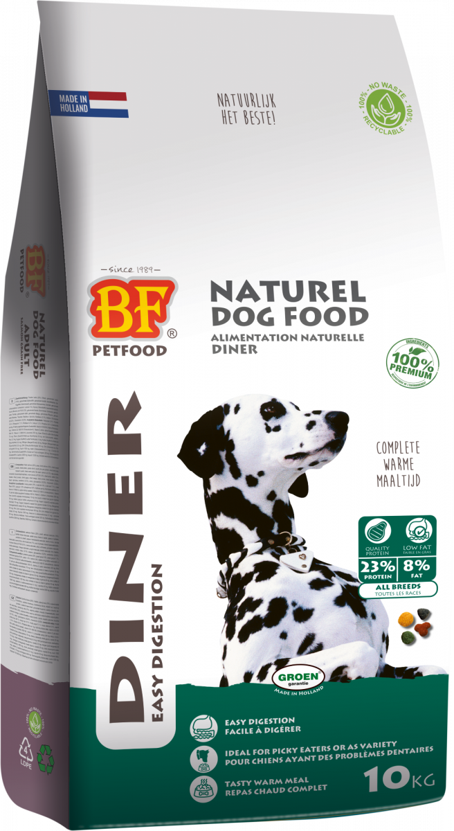 Verpakking Biofood diner 10 kg