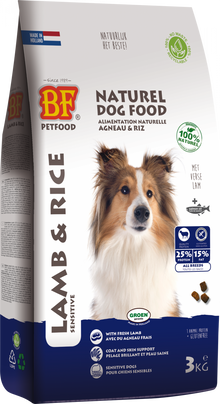 Verpakking Biofood lam&rijst 3 kg