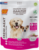 Verpakking Biofood vleesvoeding compleet kip&eend zak 7x90 g