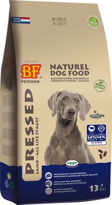 Verpakking Biofood geperst lam 13,5 kg