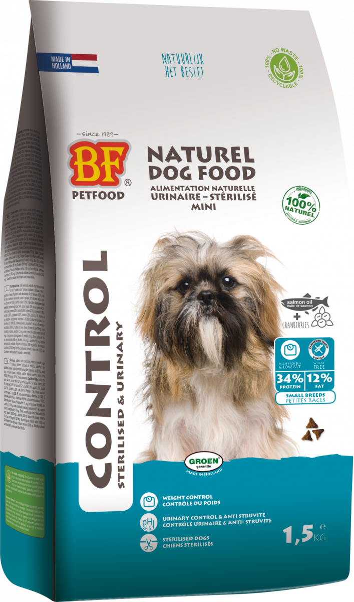 Verpakking Biofood control small breed 1,5 kg