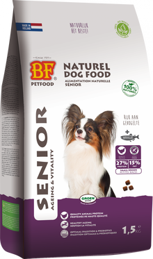 Verpakking Biofood senior small breed 1,5 kg