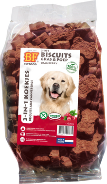 Verpakking Biofood 3in1 koekjes cranberry 500 g