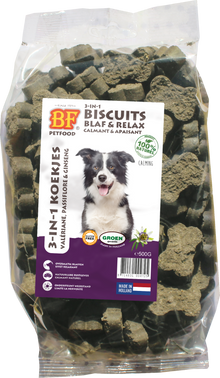 Verpakking Biofood 3in1 koekjes blaf&relax 500 g