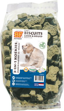 Verpakking Biofood 3in1 koekjes look&kruid 500 g