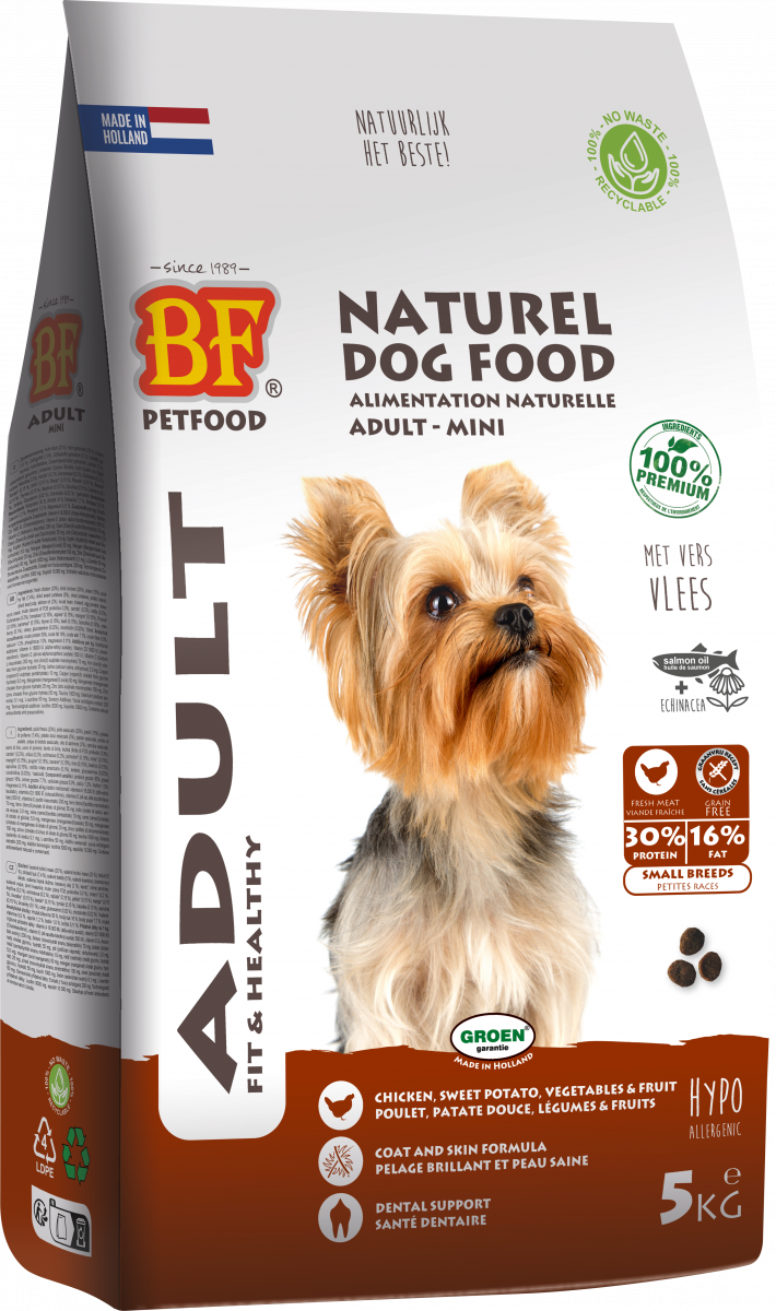 Verpakking Biofood adult small breed 5 kg