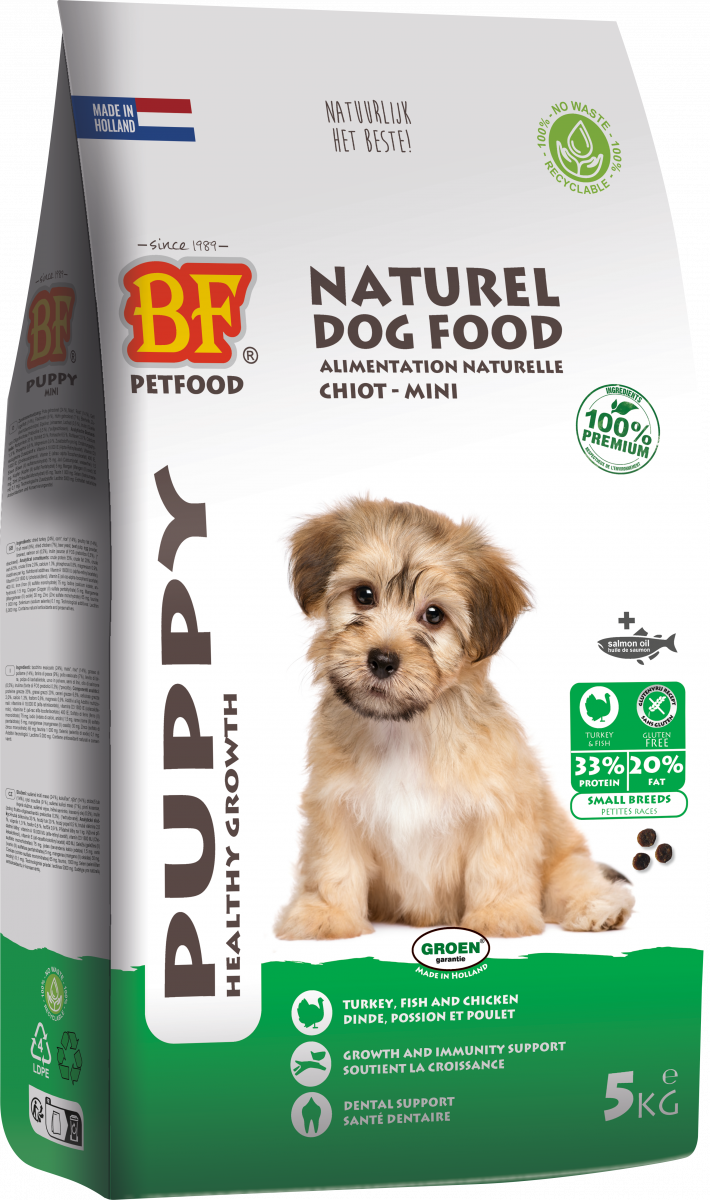 Verpakking Biofood puppy small breed 5 kg