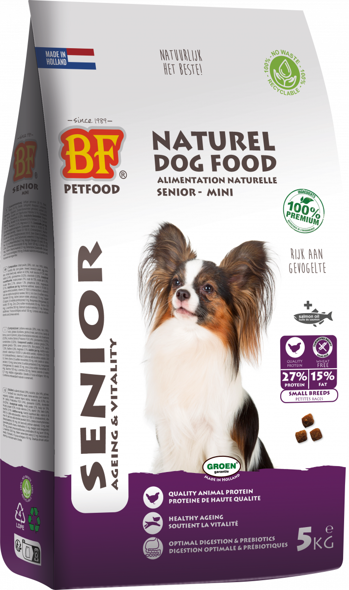 Verpakking Biofood senior small breed 5 kg