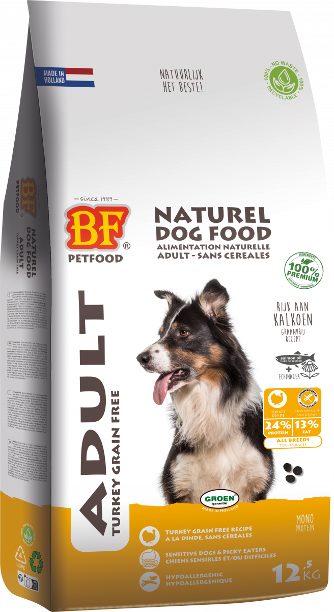 Verpakking Biofood adult kalkoen graanvrij 12,5 kg