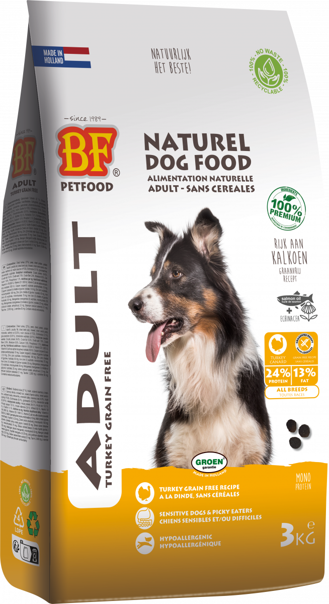 Verpakking Biofood adult kalkoen graanvrij 3 kg