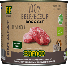 Verpakking Biofood Organic hond&kat 100% rundvlees blik 200 g