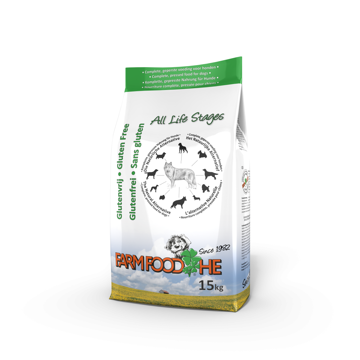 Farm Food HE Glutenvrij – 15 kg – productverpakking