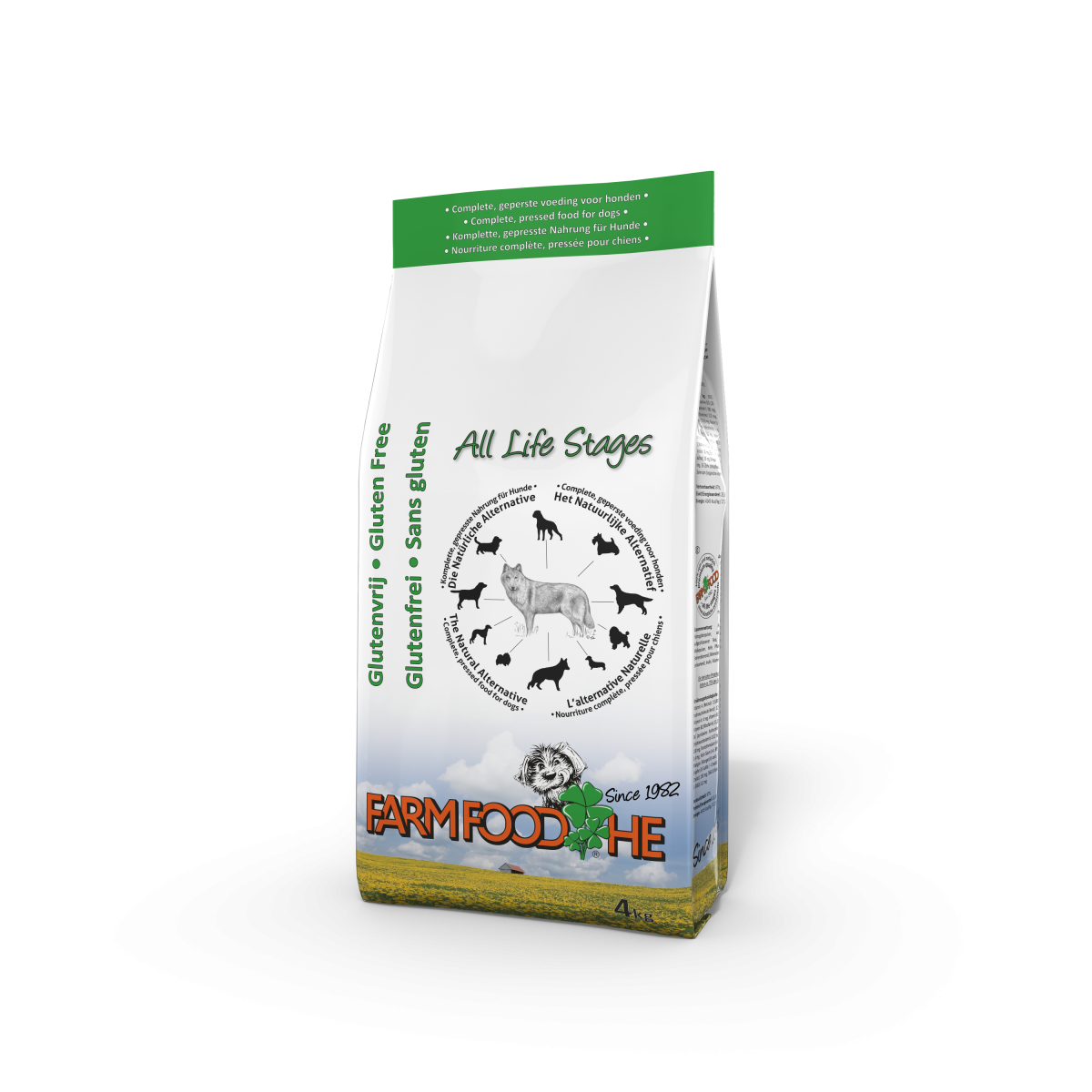 Farm Food HE Glutenvrij – 4 kg – productverpakking