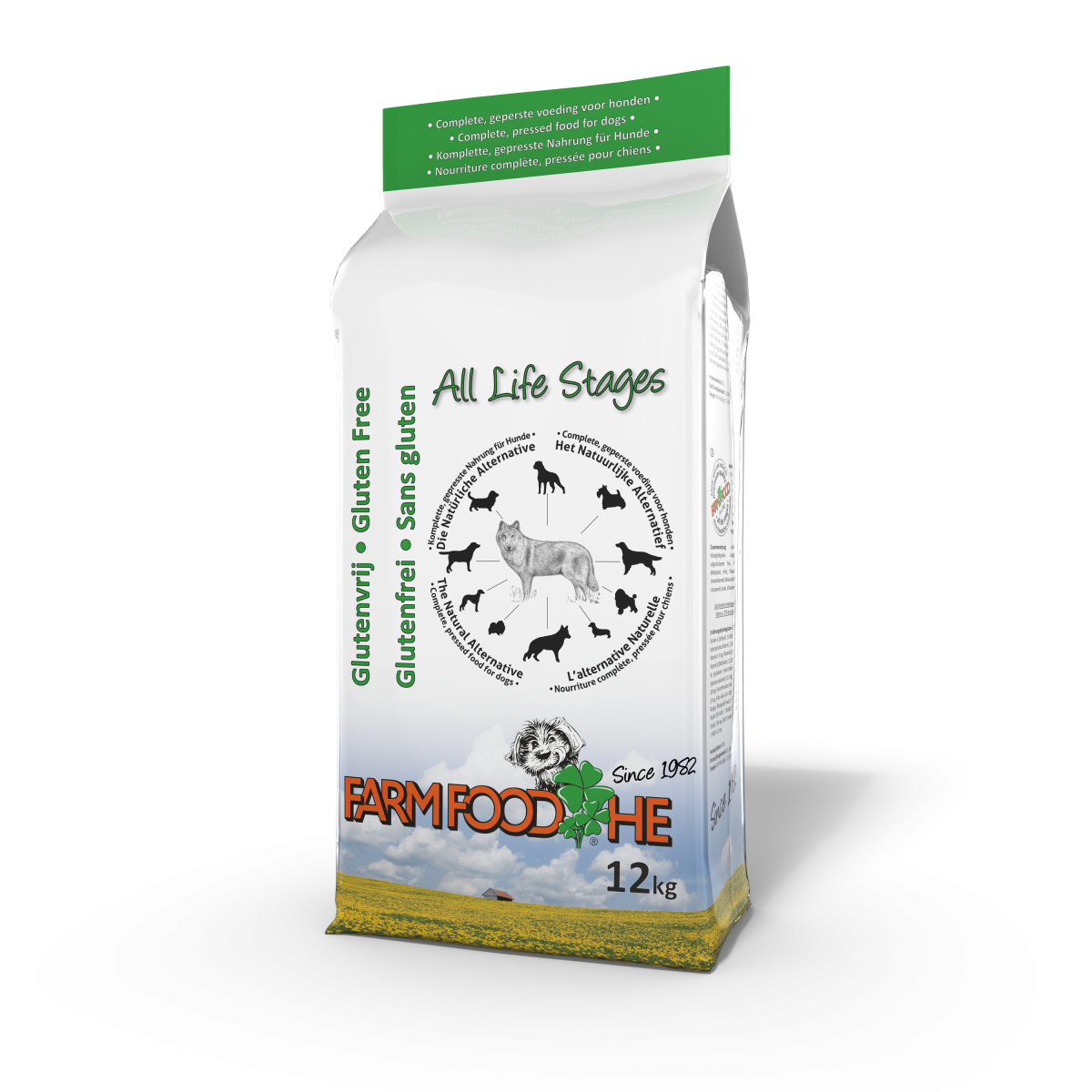Farm Food HE Glutenvrij – 12 kg – productverpakking