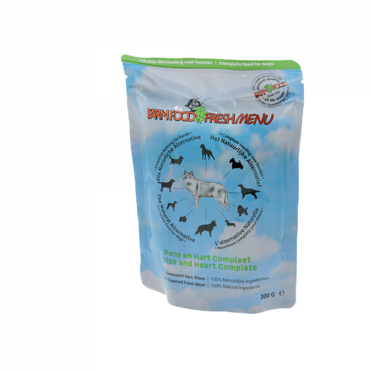 Farm Food Fresh Menu Pens & Hart Compleet – 300 g – productverpakking