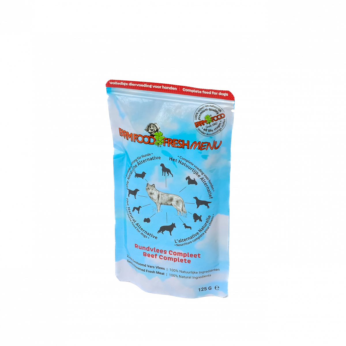 Farm Food Fresh Menu Rundvlees Compleet – 125 g – productverpakking