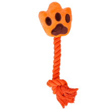 Oranje WK High Five pluche hondenspeeltje met pieper