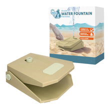 CoolPets Splash Water Fountain in kleur Sand met voetpedaal