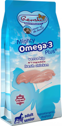 Renske Mighty Omega-3 Plus Kip & Rijst 600 g verpakking