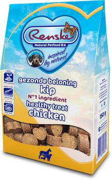 Verpakking Renske Gezonde Beloning Hartjes Kip 150 g