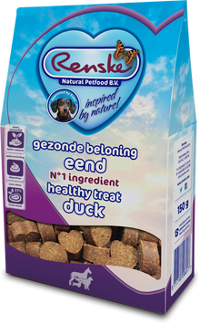 Verpakking Renske Gezonde Beloning Hartjes Eend 150 g