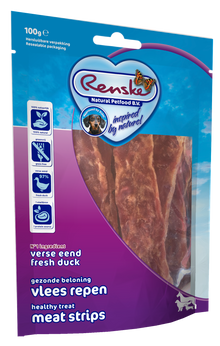 Renske Vlees Repen Eend hondensnack 100 g