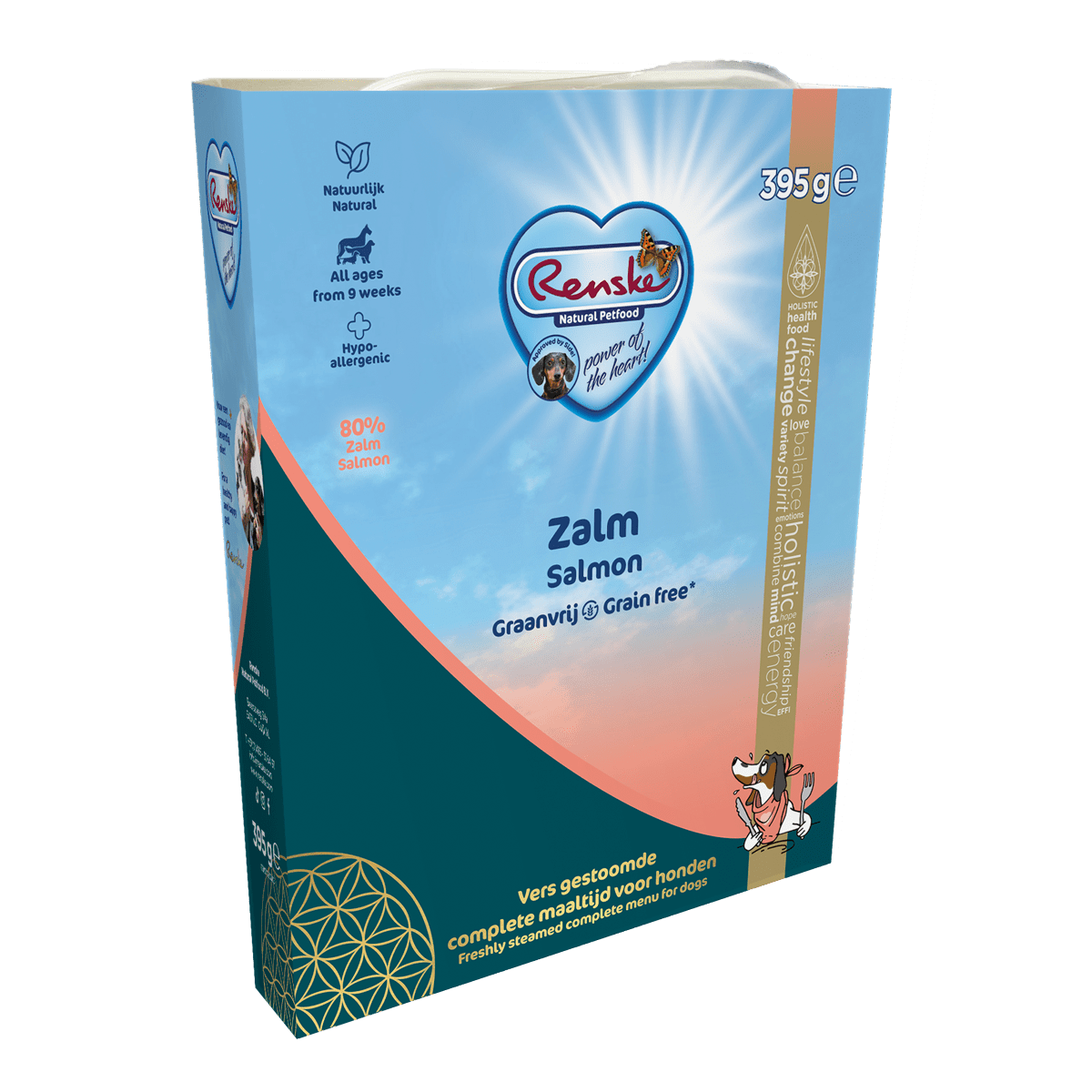 Verpakking Renske Vers Gestoomd zalm, 395 g