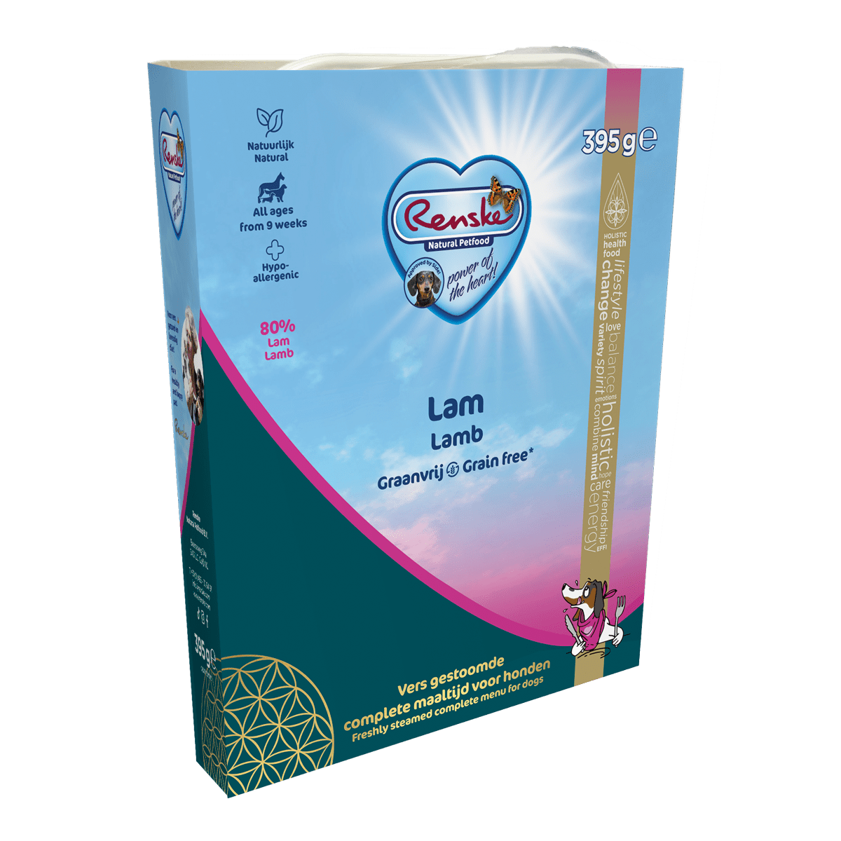 Verpakking Renske Vers Gestoomd lam, 395 g