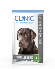 CLiNiC Veterinary Diet Hypoallergenic Eend – 2,5 kg hondenvoer verpakking