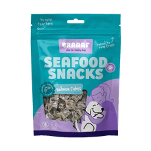 Braaaf Zalmblokjes 1,5 × 1,5 cm 70 g – Braaaf hondensnack verpakking