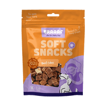 Braaaf Rundsteak Blokjes met Vis 1 × 1 cm 85 g – Braaaf hondensnack verpakking
