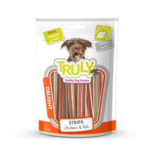 Truly zachte reepjes met kip en vis – 90 g verpakking