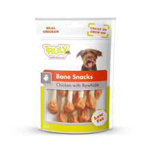 Truly Bone Snack met kip en runderhuid – 90 g verpakking