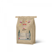 Kivo Lam & Rijst Senior/Light 4 kg koudgeperste hondenbrokken verpakking