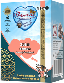 Renske Vers Bereid Zalm Graanvrij 185 g nat hondenvoer