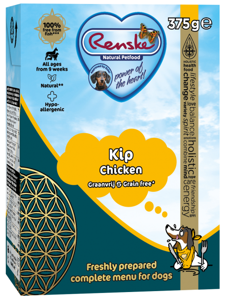 Renske Kip Graanvrij 375 g nat hondenvoer