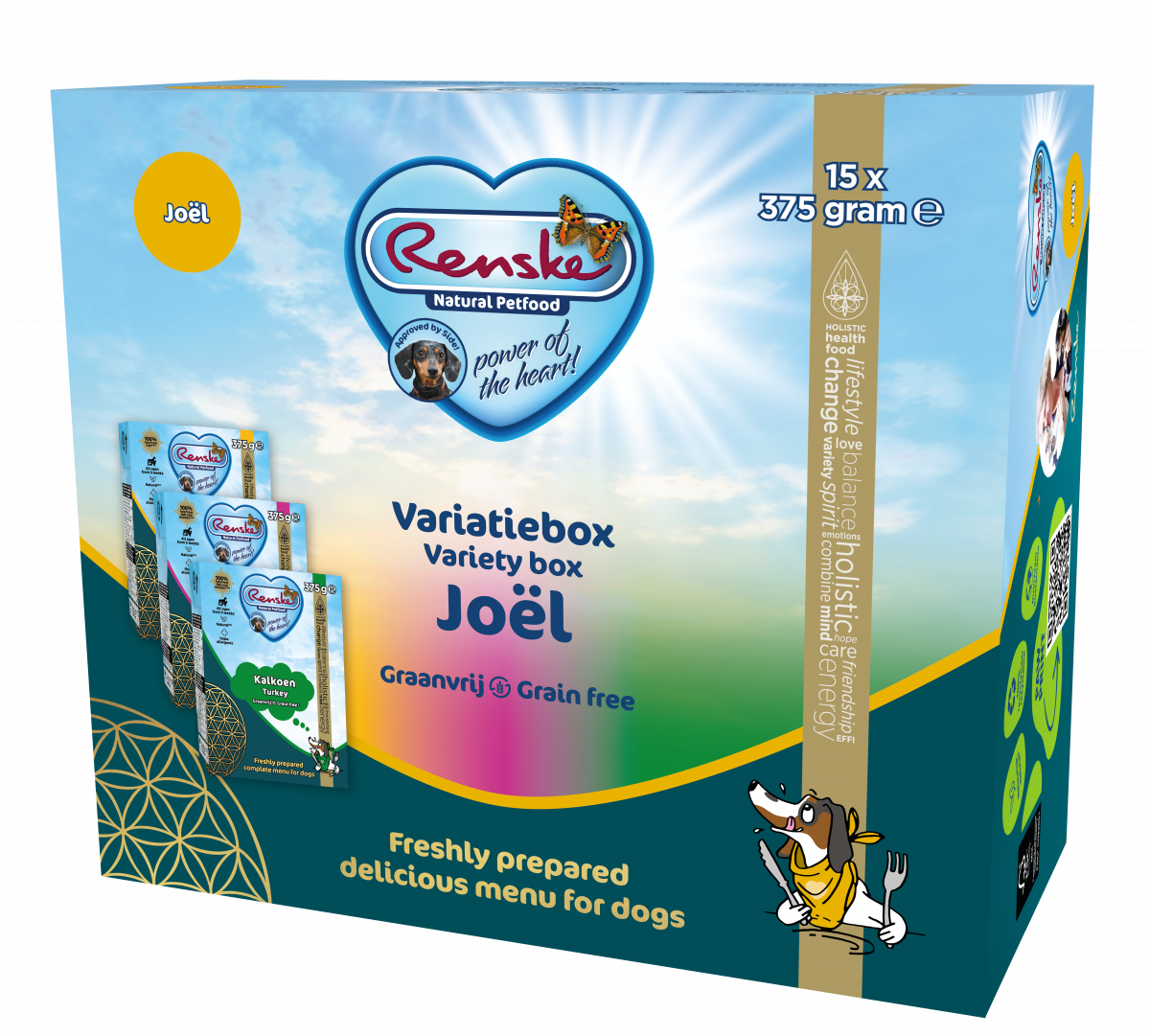 Renske Variatiebox Joël graanvrij met 15 maaltijden van 375 g