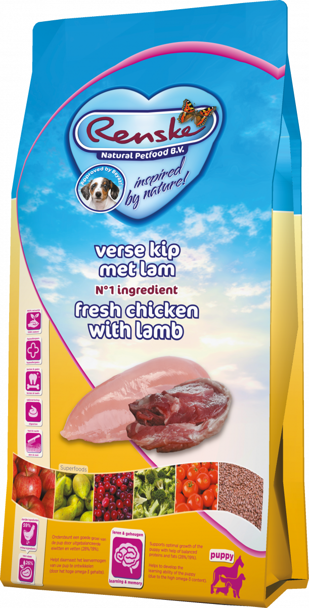 Zak Renske Super Premium puppy kip met lam, 6,5 kg