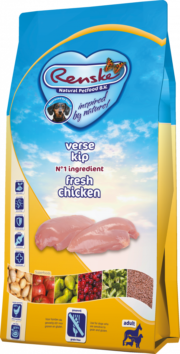 Verpakking Renske Super Premium Kip Graanvrij 6,5 kg