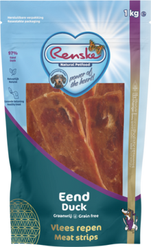 Zak Renske Vlees Repen Eend, 1 kg