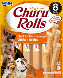 Inaba Churu Rolls hond kip om kip 8 × 12 g